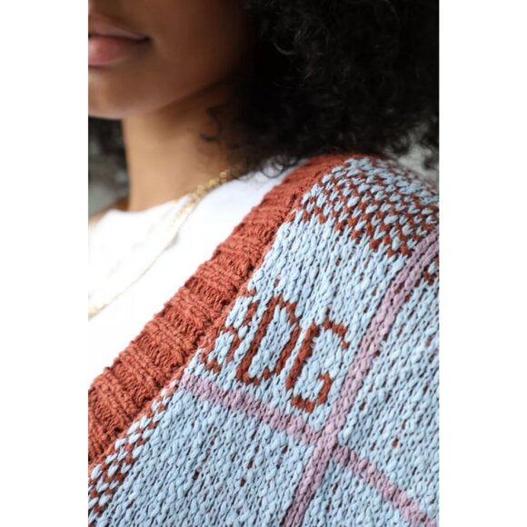 Urban Outfitters BDG Greyden Plaid Jacquard Knitted V-Neck Sweater Vest Size S - Picture 3 of 11